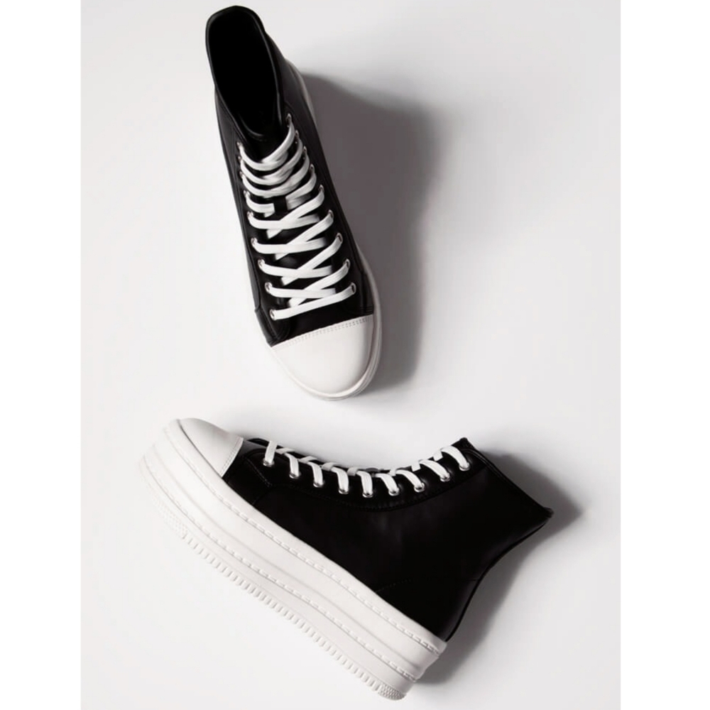 πππ¨π© πππ― 9π€Platform Flatform Sneaker - BLK - Picture 6 of 7